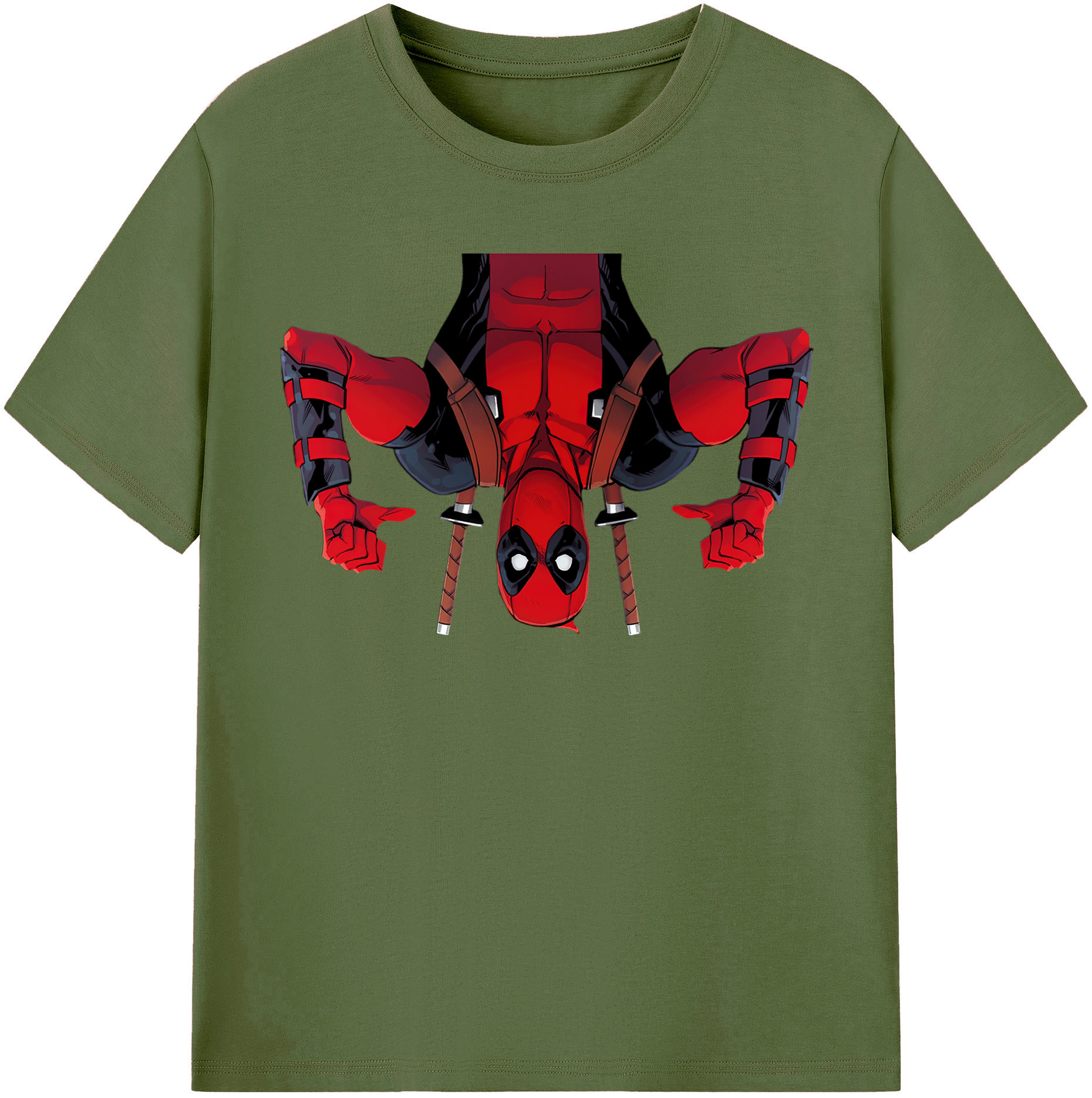 （画像用） Deadpool デッドプール 綿100％半袖Tシャツ（フロントプリント）